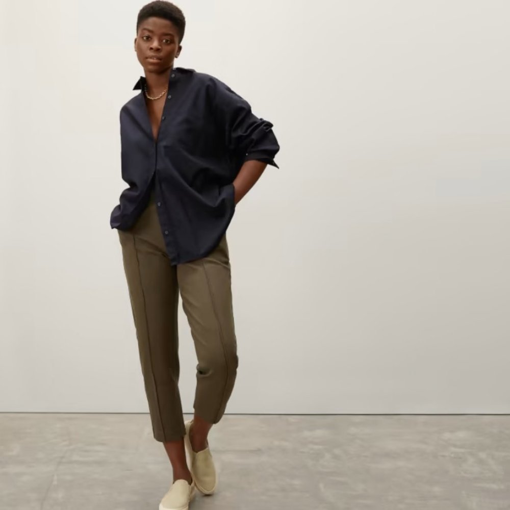 Everlane Dream Pant Dark Forest Size S